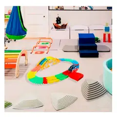 RYBIU IMPORT - Pack6 Juego de Pista y Auto en Tonalidad Multicolor