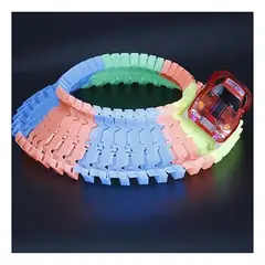 RYBIU IMPORT - Pack4 Carretera Infantil con Carro en Tono Multicolor