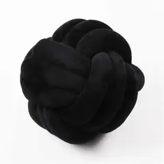 GENERICO - Cojín nudo negro 30 cm