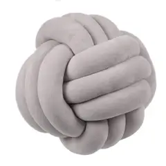 GENERICO - Cojín nudo gris 30 cm