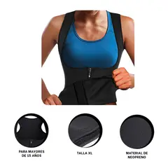 GENERICO - Pack6 Faja Crossfit Mujer Negro Talla XL Y+Papel de Regalo