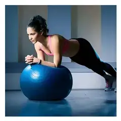 GENERICO - Pack4 Balon de Yoga Facil de Usar 65cm de Color Azul