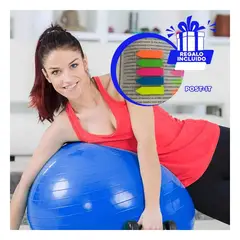GENERICO - Pack6 Pelota para Entrenar 65cm Azul Y+Banderitas Adhesivas