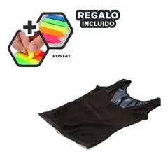 GENERICO - Pack12 Corset con Efecto Sauna L Negr Y+Banderitas Adhesivas