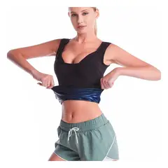 GENERICO - Pack2 Chaleco Termico para Gimnasio para Dama S Negro