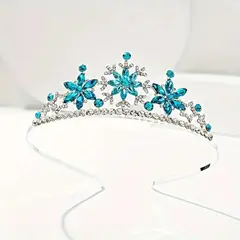 GENERICO - TIARA PARA CUMPLEAÑOS AZULES BRILLANTES