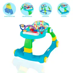 CUZKA - Andador Para Bebé Caminador «MAMA LOVE» Light Blue