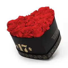 AIROSA - Rosa Eterna Amor - Color Rojo Box Negro