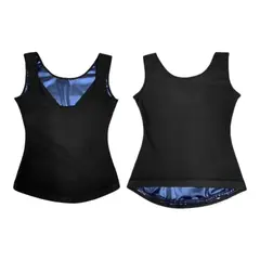 GENERICO - Pack2 Chaleco Termico para Gimnasio para Dama M Negro