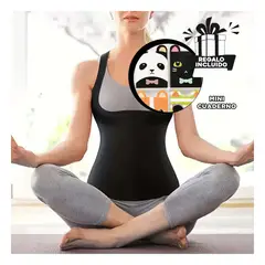 GENERICO - Pack12 Corset Termico para Dama S Negro Y+Regalo Agendita