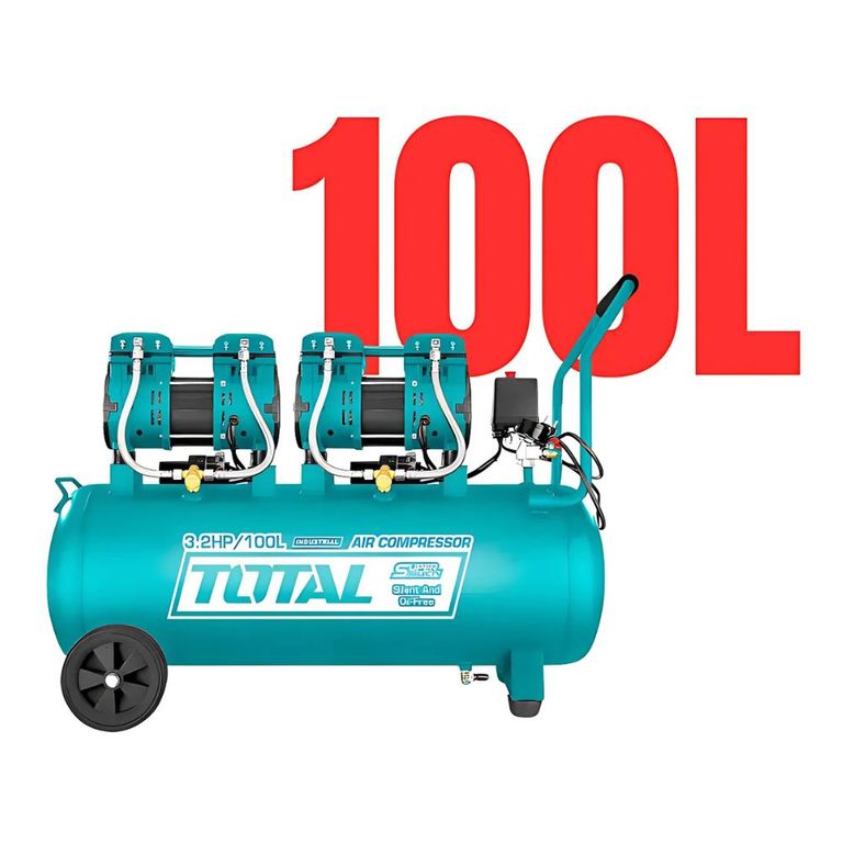 Compresora Oil Free Silenciosa 100L 3 25HP TOTAL