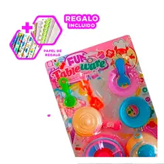 RYBIU IMPORT - Pack12 Cocina de Juguete para Niñas Y+Papel de Regalo