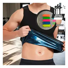 GENERICO - Pack12 Polo Sudadero para Gym en Negr Y+Banderitas Adhesivas