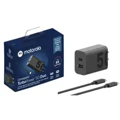MOTOROLA - Cargador Turbo Power 50w Puerto Dual