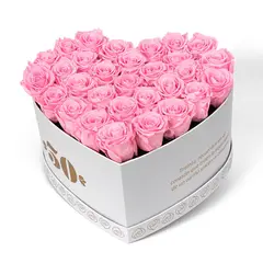 AIROSA - Rosas Preservadas - Color Rosa - Corazón de Abundancia