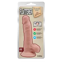 CHISA - Dildo Realista Flatterer Vainilla 18.6 cm x Ø 4.8 cm Articulado
