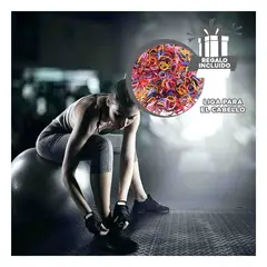 GENERICO - Balon de Yoga Facil de Usar 55cm Plomo Y+Ligas de Regalo