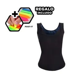 GENERICO - Pack12 Corset con Efecto Sauna S Negr Y+Banderitas Adhesivas