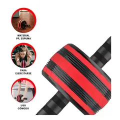 GENERICO - Pack2 Rueda Resistente de Deporte en Rojo Y+Regalo Agendita
