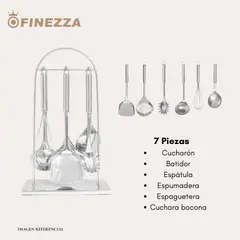 FINEZZA - Juego de Utensilios 7 Piezas FZ-8002