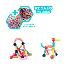 GENERICO - Pack12 Imanes para Niños tiene Piezas Y+Ligas de Regalo