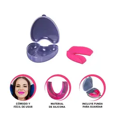 GENERICO - Pack2 Protector para Dientes en Rosado Y+Ligas de Regalo