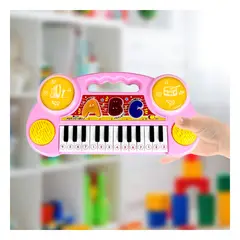 GENERICO - Pack4 Piano Infantil con Barras Rosado Y+Ligas de Regalo