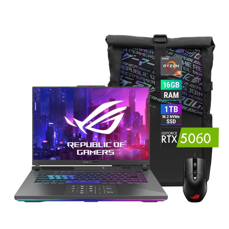Laptop ROG Strix AMD RYZEN 9 16G RAM 1T SSD RTX 5060 8GB W11