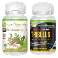 HEALTHNATURAL - ASHWAGANDHA + TRIBULUS TERRESTRE 500MG