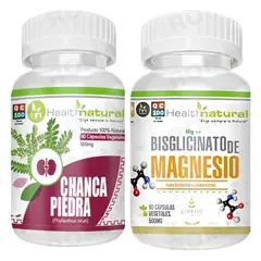 HEALTHNATURAL - CHANCA PIEDRA + BISGLICINATO DE MAGNESIO