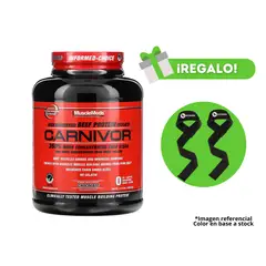 MUSCLEMEDS - PROTEÍNA CARNIVOR 4.19 LB CHOCOLATE + STRAPS