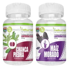 HEALTHNATURAL - CHANCA PIEDRA 500MG + MAIZ MORADO 500MG