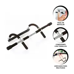 GENERICO - Pack6 Pull Up para Deporte en Negro Y+Regalo Stickers
