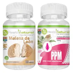 HEALTHNATURAL - MELENA DE LEÓN 500MG + PPMPRE Y POST MENOPAUSIA 500MG