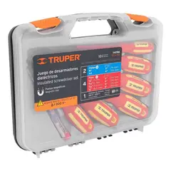 TRUPER - Juego Desarmadores Dieléctricos 1000v 7pz + Maletin 14196