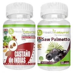 HEALTHNATURAL - CASTAÑO DE INDIAS + SAW PALMETTO 500MG