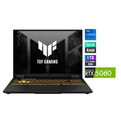 ASUS - Laptop TUF Gaming F16 i7 16GB RAM 1TB SSD RTX 5060 8GB