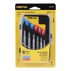 PRETUL - Desarmadores De Precisión Mango Metálico - 21382