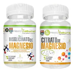 HEALTHNATURAL - BISGLICINATO MAGNESIO + CITRATO MAGNESIO