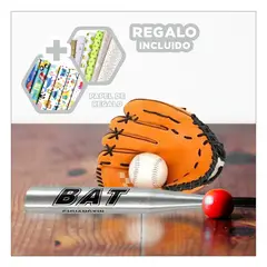 GENERICO - Set de Beisbol Resistente para Niños Y+Papel de Regalo