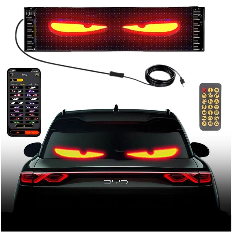 Panel Publicitario Luz Led Letrero 60x12cm APP + Bluetooth + Control