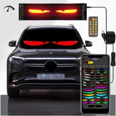 CREATIVE LIGHT - Pantalla LED Ojos Animados Inteligente para Parabrisa 60X12