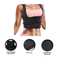 GENERICO - Pack6 Faja Crossfit Mujer Negro Talla XXL Y+Papel de Regalo