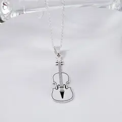 GENERICO - Collar Violin Notas del Corazon