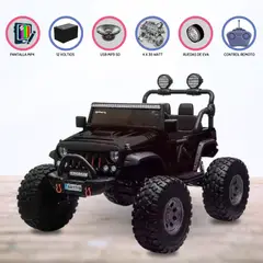WRANGLER - Carro a Batería 4 X 4 BLACK