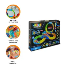 RYBIU IMPORT - Pack2 Pista Divertida Armable con Coche Y+Regalo Stickers