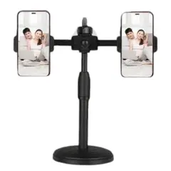 OEM - Soporte Universal Para 2 Celular Extensible Y Giratorio 360° con Base