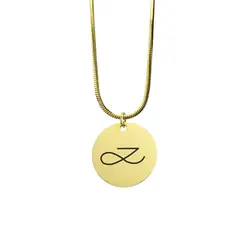 GENERICO - Collar Circular JK Grabado Láser Jungkook BTS