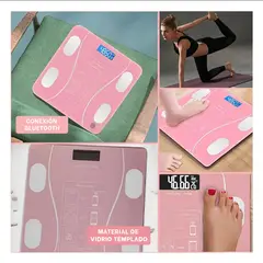 GENERICO - Pack6 Balanza Moderna para el Hogar Rosado Y+Regalo Stickers