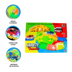 RYBIU IMPORT - Pack2 Pista Armable de Juguete Multicolor Y+Regalo Agendita